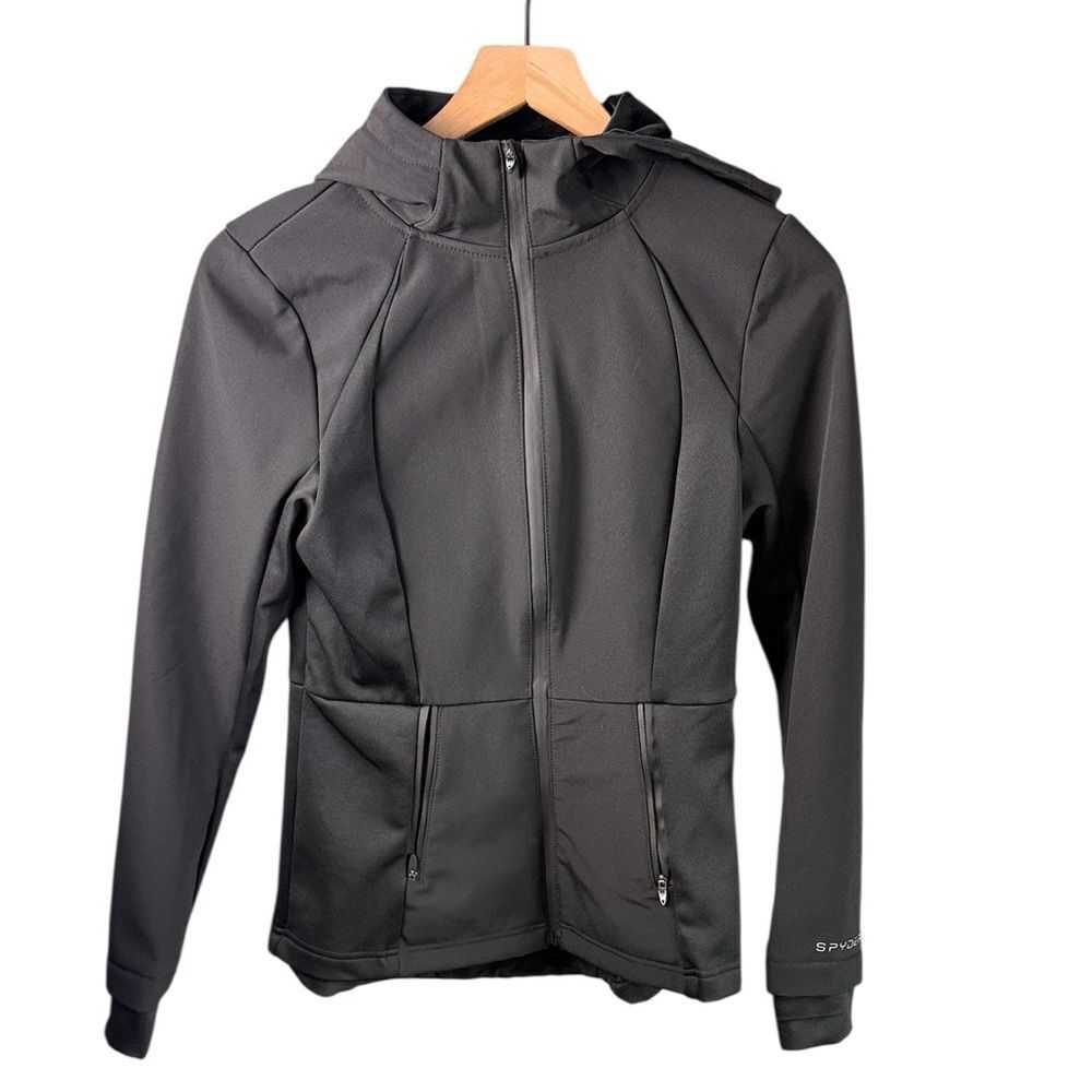 Spyder Active Black Hooded Jacket